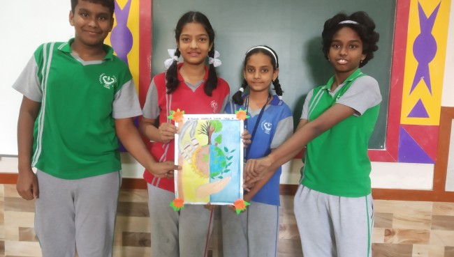 Chart and Greeting Card Making Activity 2023 | Schools in GB Road Thane
