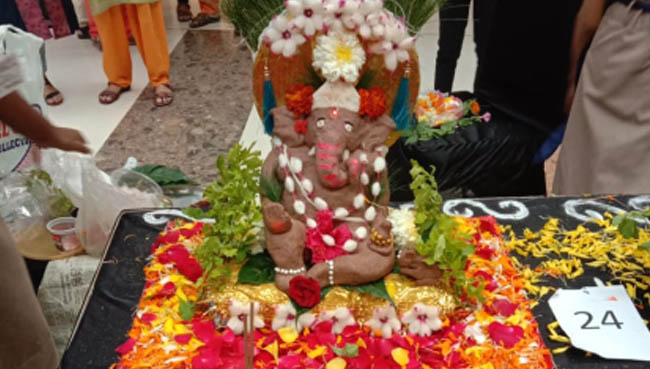 Interschool Eco friendly Ganesh idol making competition 2019 | Schools in GB Road Thane