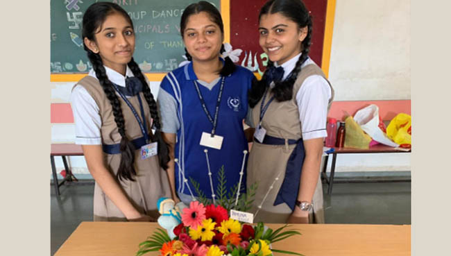 In house Flower decoration 2019 | Schools in GB Road Thane