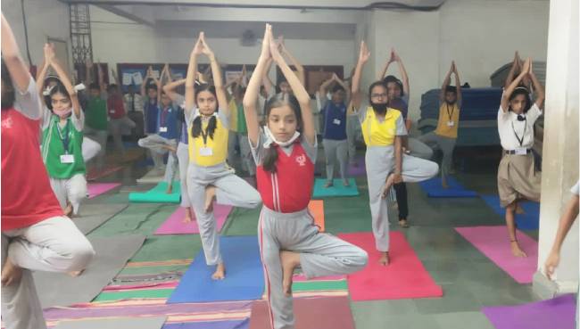 International Yoga Day 2022 | Schools in GB Road Thane