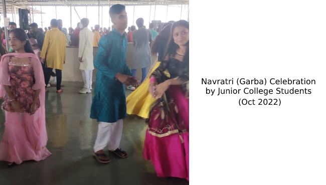 Navratri (Garba) Celebration by Junior College Students (Oct 2022) | Schools in GB Road Thane
