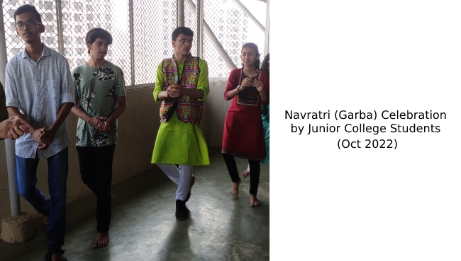 Navratri (Garba) Celebration by Junior College Students (Oct 2022) | Schools in GB Road Thane
