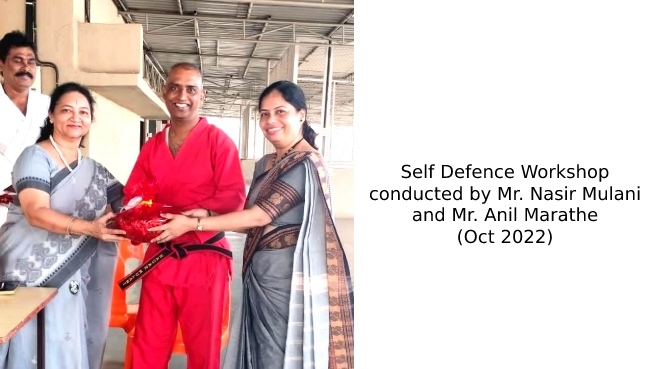 Self Defence Workshop conducted by Mr. Nasir Mulani  and Mr. Anil Marathe (Oct 2022) | Schools in GB Road Thane
