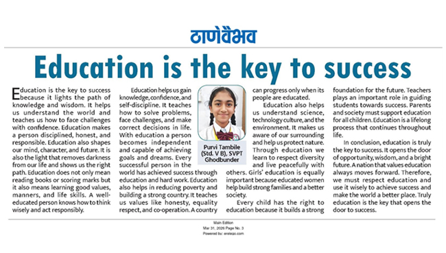 Education is the key to success