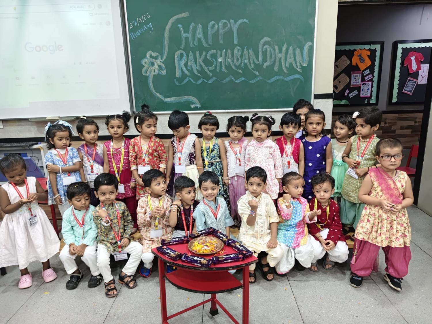 Rakshabandhan Celebration - Nursery, Jr. KG, and Sr. KG