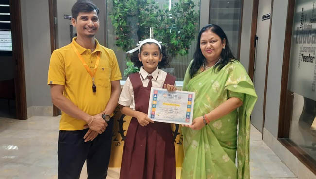 Grihitha Vichare dazzles at interschool Yoga Competition