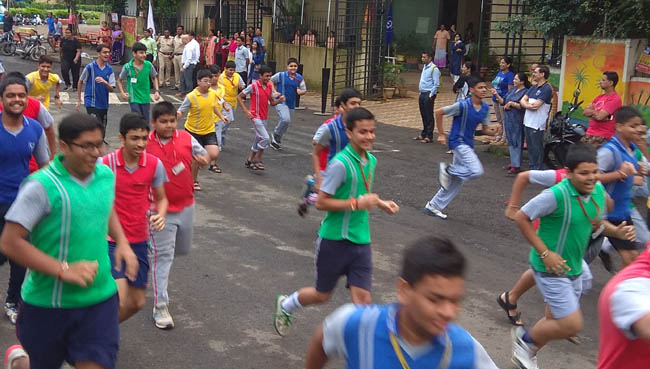 School Marathon 2018 at S.V.P.T's Ghodbunder Road Thane