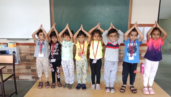Pre Primary International Yoga Day (2023-2024) | Schools in GB Road Thane