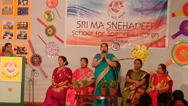 Rakshabandan Celebration with Special Children at Sri Ma