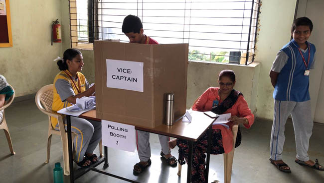 School Elections 2018 at S.V.P.T's Ghodbunder Road Thane
