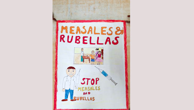 German measles / Rubella awareness competition 2018 at S.V.P.T's Ghodbunder Road Thane